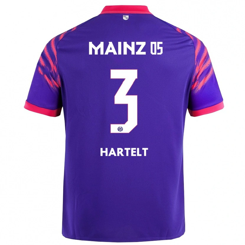 Danxen Homme Maillot Toni Hartelt #3 Marine Rose Tenues Extérieur 2025/26 T-Shirt