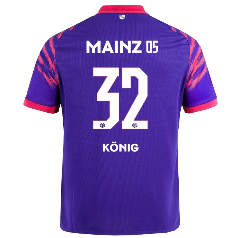 Danxen Homme Maillot Raúl König #32 Marine Rose Tenues Extérieur 2025/26 T-Shirt