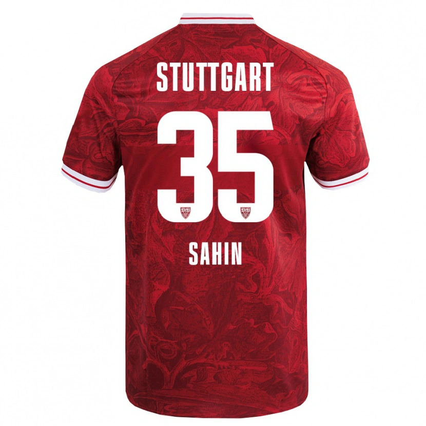 Danxen Homme Maillot Mehmet Sahin #35 Rouge Noir Tenues Extérieur 2025/26 T-Shirt