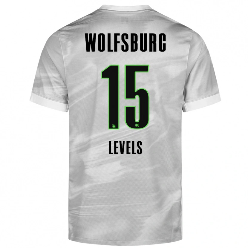 Danxen Homme Maillot Janou Levels #15 Gris Blanc Tenues Extérieur 2025/26 T-Shirt