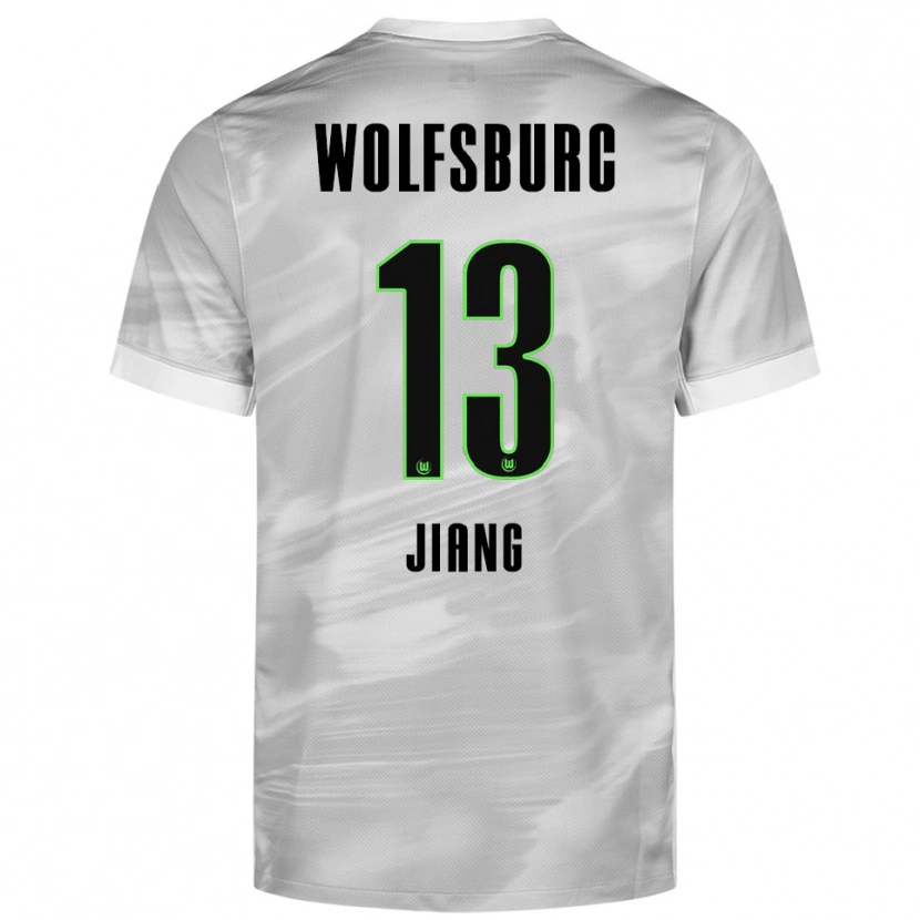 Danxen Homme Maillot Jingqi Jiang #13 Gris Blanc Tenues Extérieur 2025/26 T-Shirt