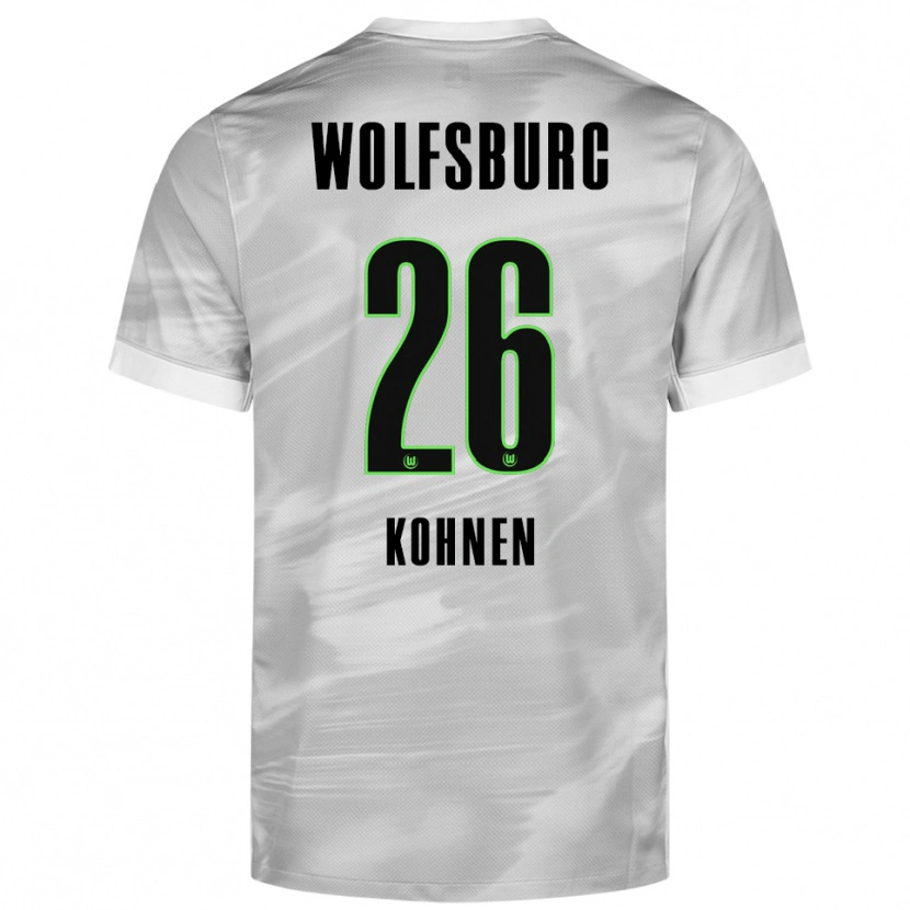 Danxen Homme Maillot Ben Kohnen #26 Gris Blanc Tenues Extérieur 2025/26 T-Shirt