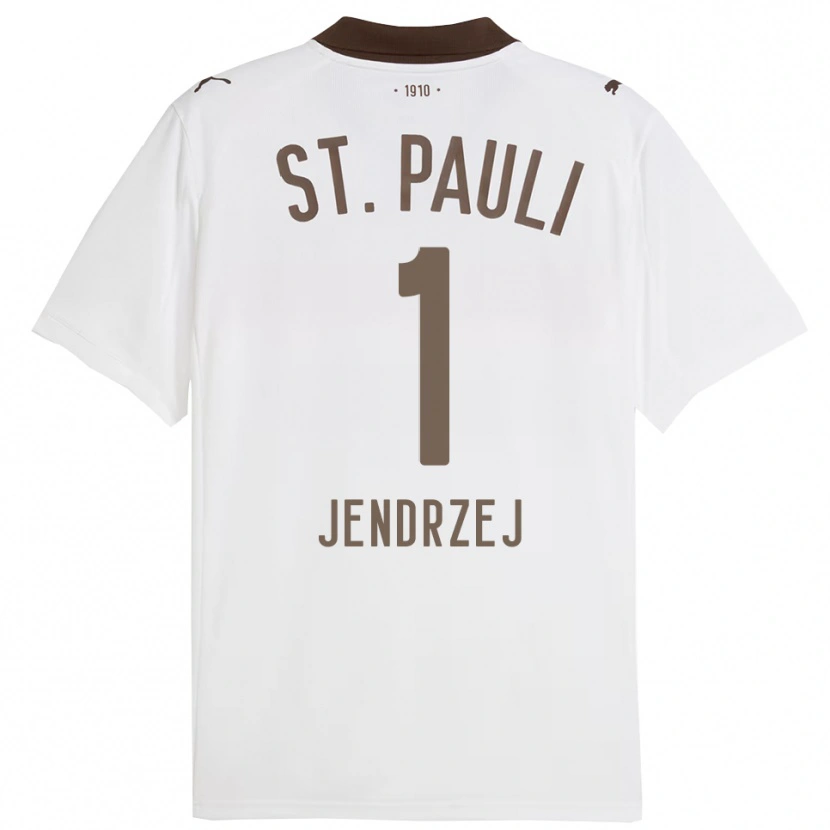 Danxen Homme Maillot Kevin Jendrzej #1 Blanc Rouge Tenues Extérieur 2025/26 T-Shirt