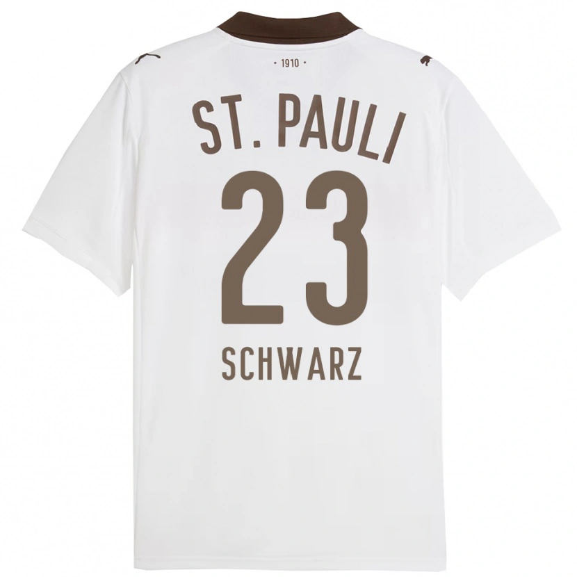 Danxen Homme Maillot Annika Schwarz #23 Blanc Rouge Tenues Extérieur 2025/26 T-Shirt