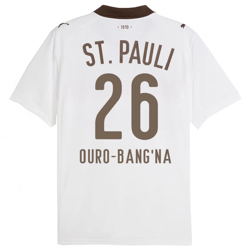 Danxen Homme Maillot Samir Ouro-Bang'na #26 Blanc Rouge Tenues Extérieur 2025/26 T-Shirt