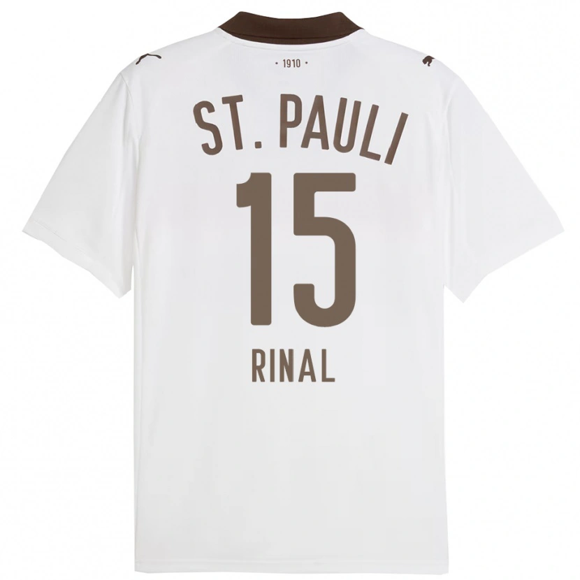 Danxen Homme Maillot Selcuk Rinal #15 Blanc Rouge Tenues Extérieur 2025/26 T-Shirt