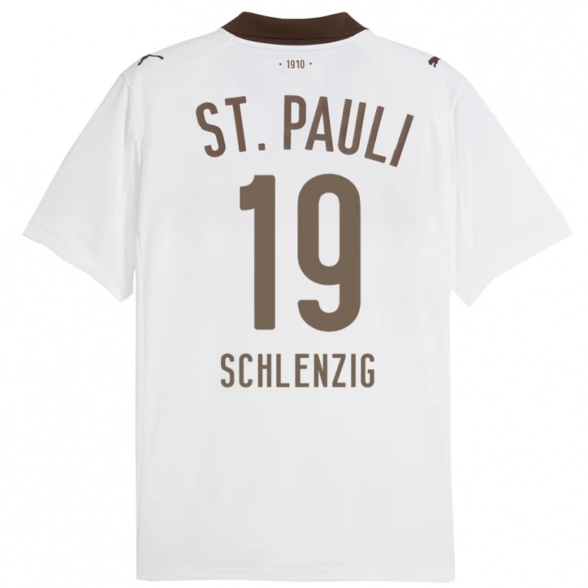 Danxen Homme Maillot Lilius Schlenzig #19 Blanc Rouge Tenues Extérieur 2025/26 T-Shirt