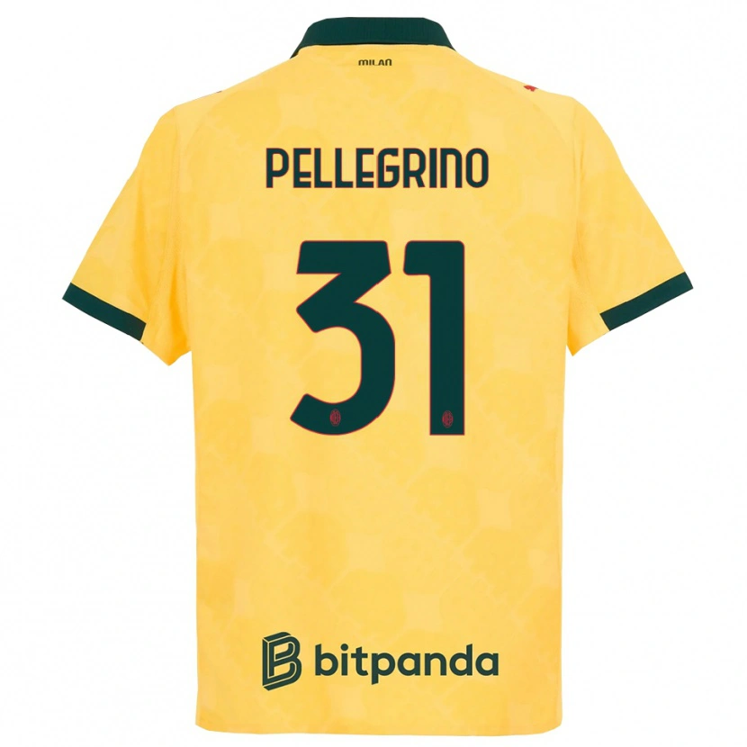 Danxen Homme Maillot Marco Pellegrino #31 Jaune Noir Troisieme 2025/26 T-Shirt
