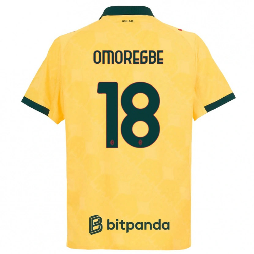 Danxen Homme Maillot Bob Murphy Omoregbe #18 Jaune Noir Troisieme 2025/26 T-Shirt