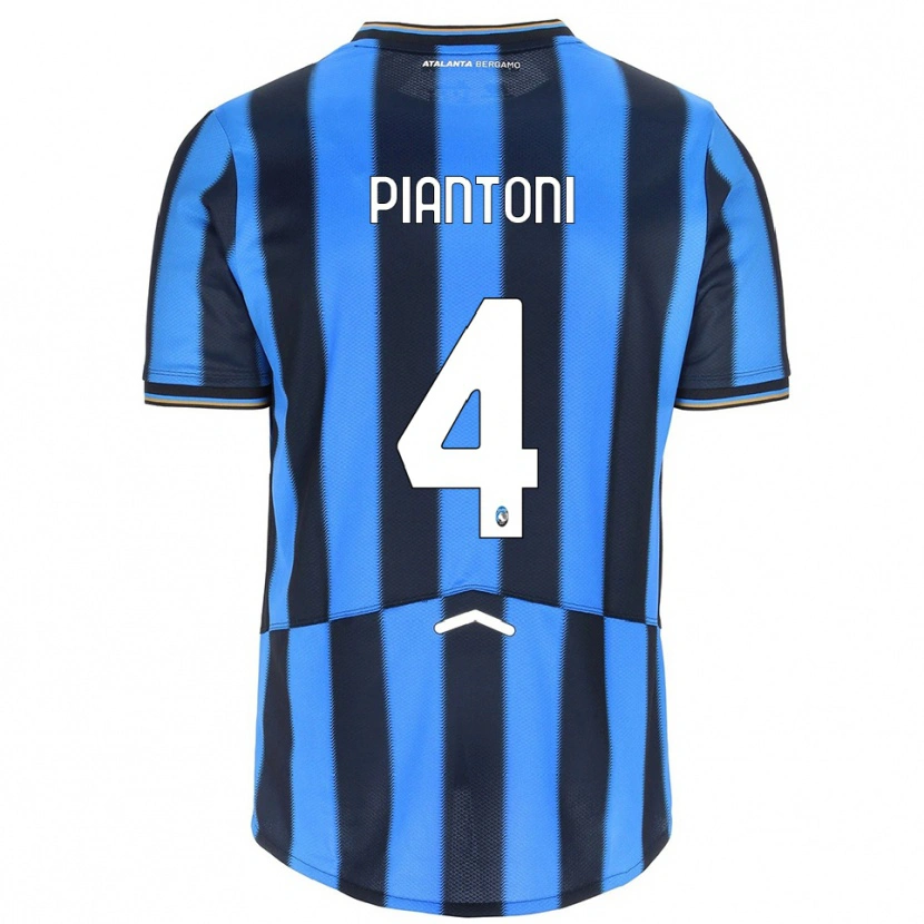 Danxen Femme Maillot Andrea Piantoni #4 Bleu Ciel Noir Tenues Domicile 2025/26 T-Shirt