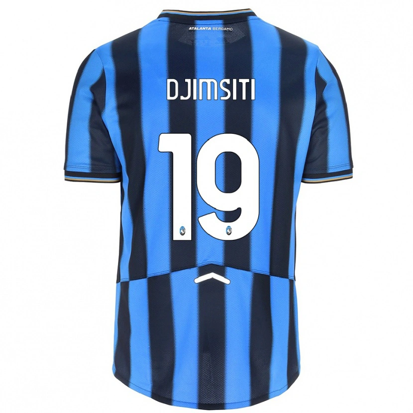 Danxen Femme Maillot Berat Djimsiti #19 Bleu Ciel Noir Tenues Domicile 2025/26 T-Shirt