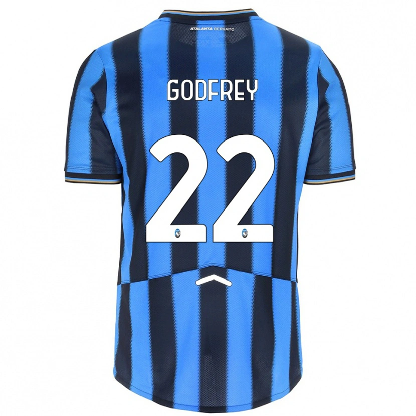Danxen Femme Maillot Ben Godfrey #22 Bleu Ciel Noir Tenues Domicile 2025/26 T-Shirt