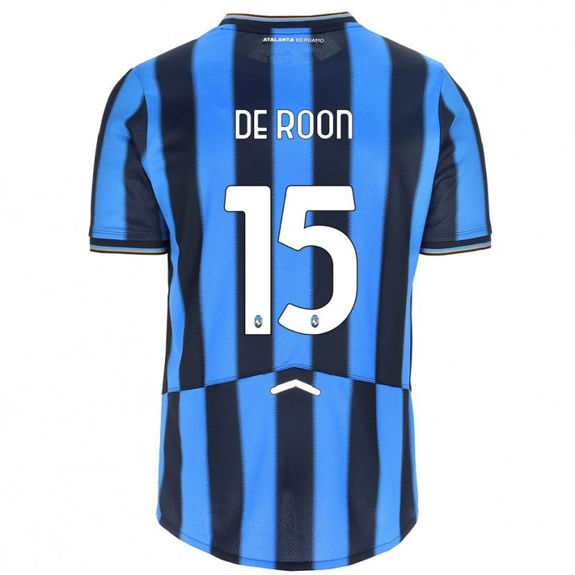 Danxen Femme Maillot Marten De Roon #15 Bleu Ciel Noir Tenues Domicile 2025/26 T-Shirt