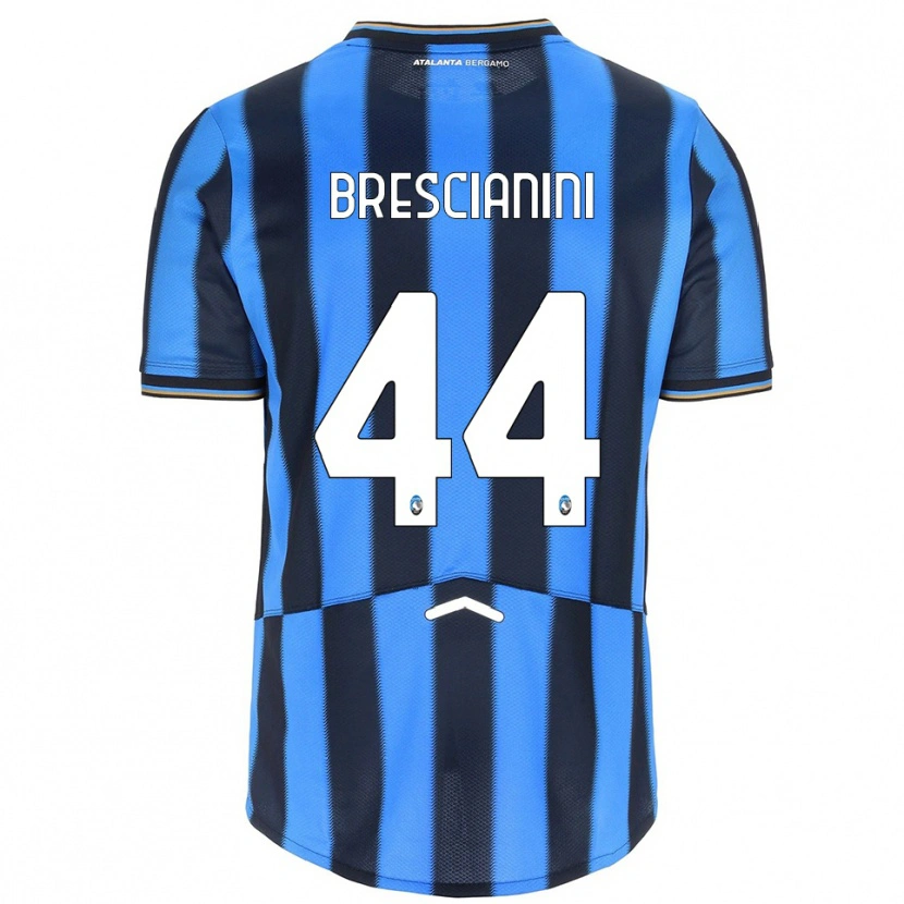 Danxen Femme Maillot Marco Brescianini #44 Bleu Ciel Noir Tenues Domicile 2025/26 T-Shirt