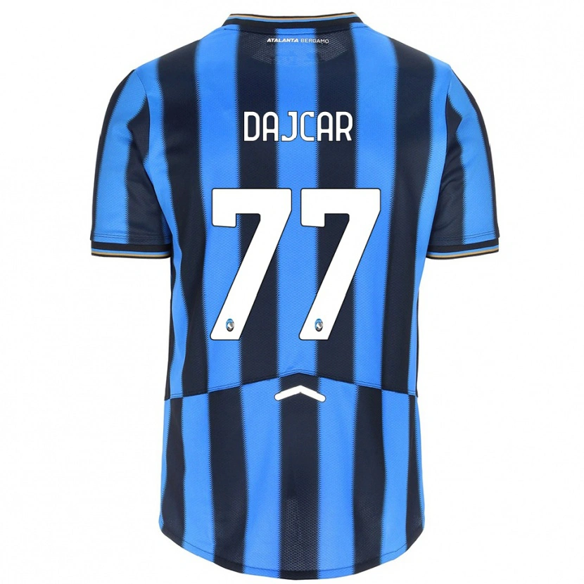 Danxen Femme Maillot Matevz Dajcar #77 Bleu Ciel Noir Tenues Domicile 2025/26 T-Shirt