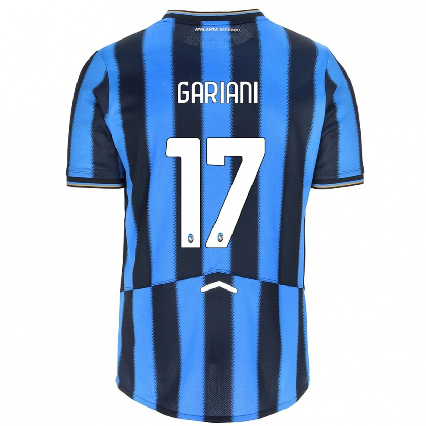 Danxen Femme Maillot Niccolò Gariani #17 Bleu Ciel Noir Tenues Domicile 2025/26 T-Shirt