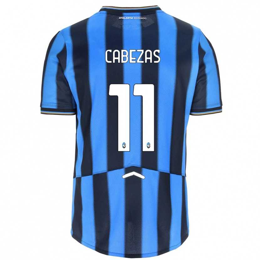 Danxen Femme Maillot Bryan Cabezas #11 Bleu Ciel Noir Tenues Domicile 2025/26 T-Shirt