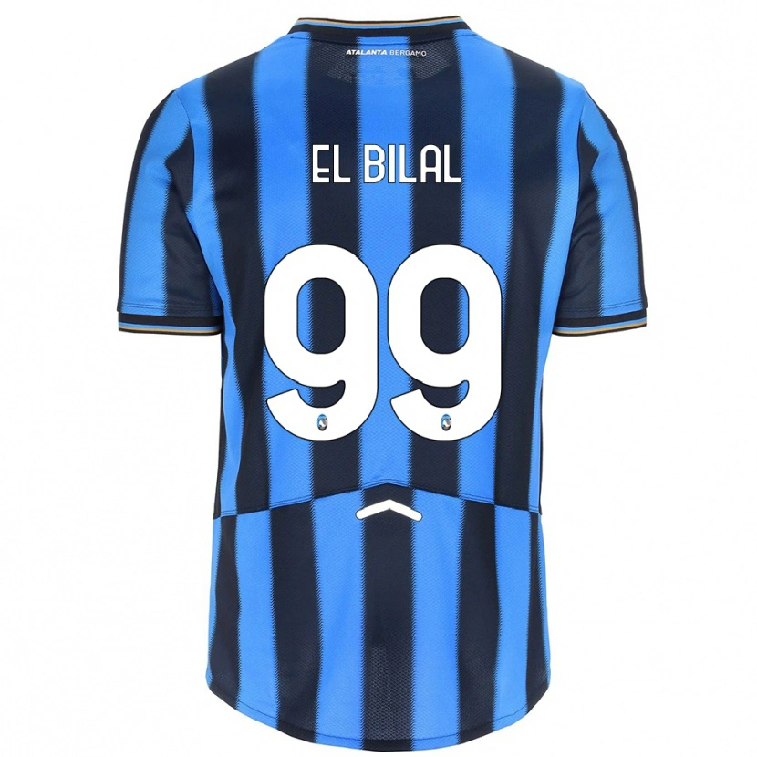 Danxen Femme Maillot El Bilal Touré #99 Bleu Ciel Noir Tenues Domicile 2025/26 T-Shirt