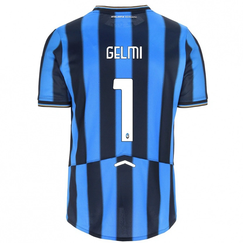 Danxen Femme Maillot Ludovico Gelmi #1 Bleu Ciel Noir Tenues Domicile 2025/26 T-Shirt