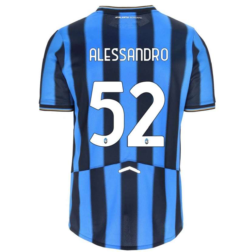 Danxen Femme Maillot Alessandro Rinaldi #52 Bleu Ciel Noir Tenues Domicile 2025/26 T-Shirt