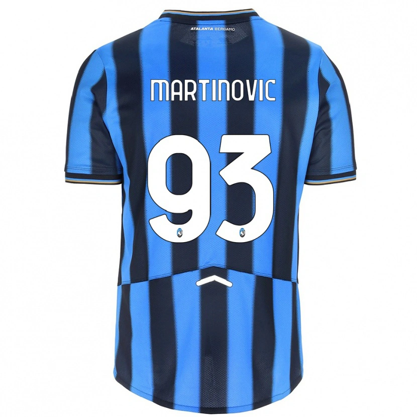 Danxen Femme Maillot Melania Martinovic #93 Bleu Ciel Noir Tenues Domicile 2025/26 T-Shirt