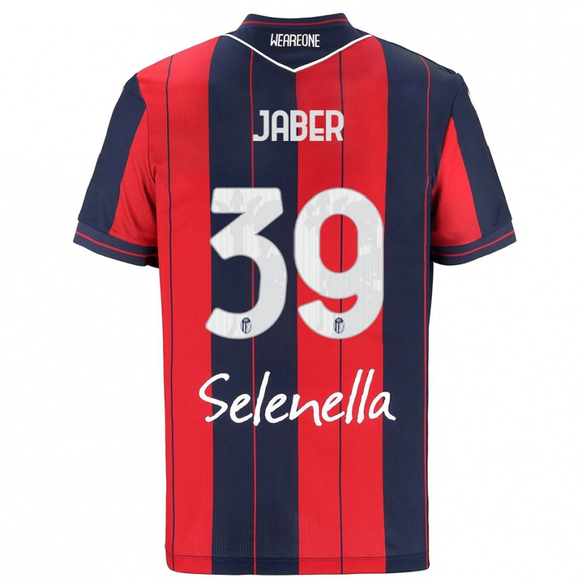 Danxen Femme Maillot Ali Jaber #39 Rouge Marine Tenues Domicile 2025/26 T-Shirt