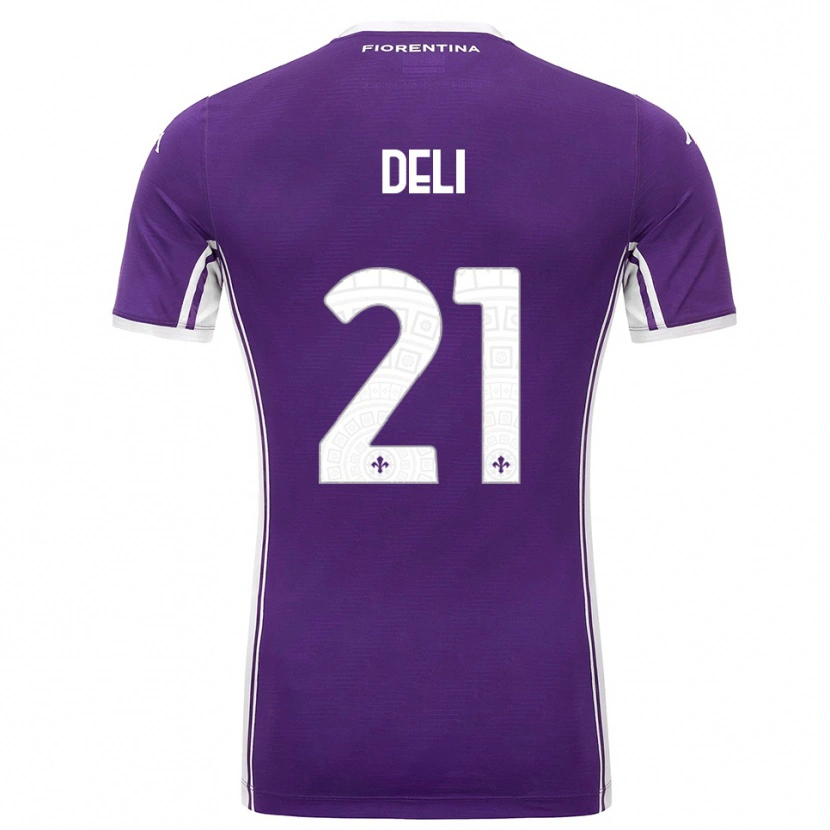 Danxen Femme Maillot Lapo Deli #21 Violet Blanc Tenues Domicile 2025/26 T-Shirt