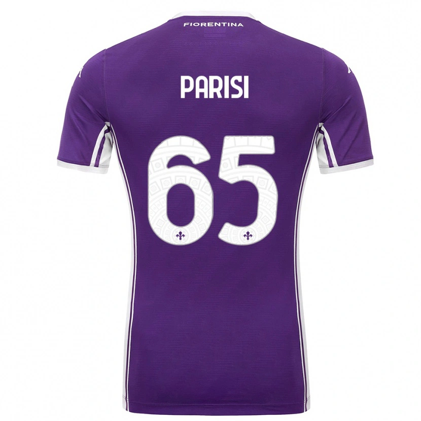 Danxen Femme Maillot Fabiano Parisi #65 Violet Blanc Tenues Domicile 2025/26 T-Shirt