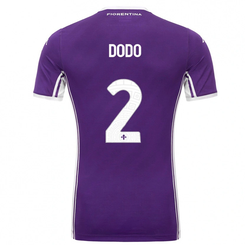 Danxen Femme Maillot Dodô #2 Violet Blanc Tenues Domicile 2025/26 T-Shirt