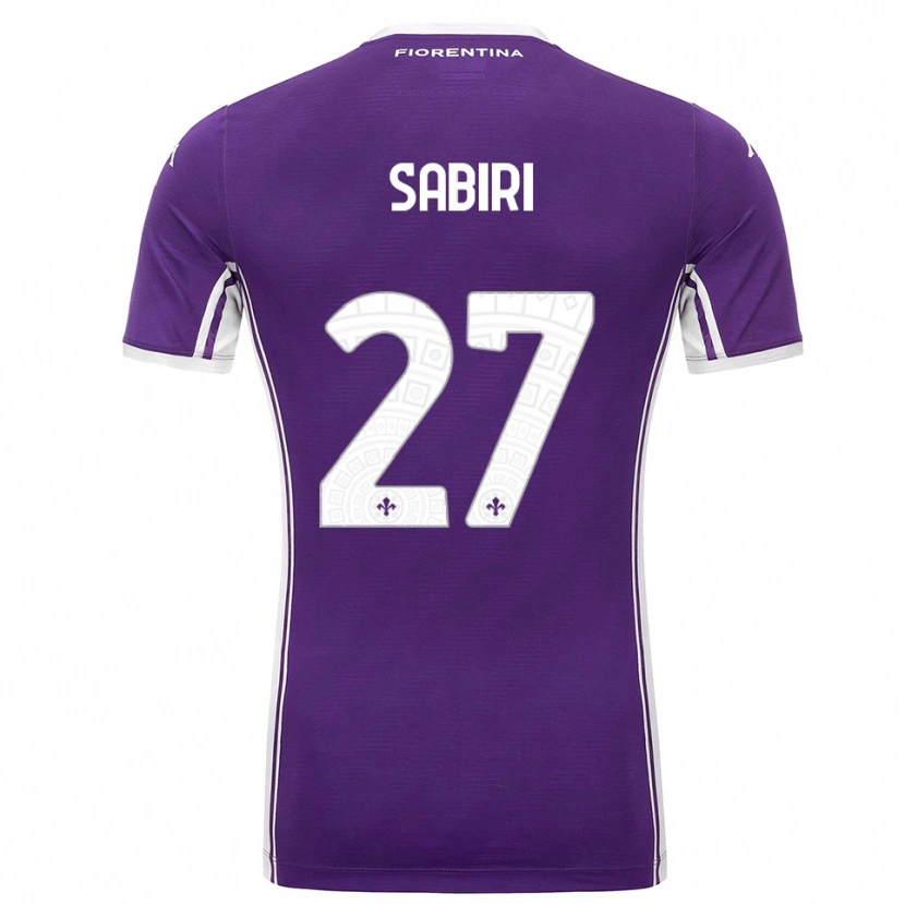 Danxen Femme Maillot Abdelhamid Sabiri #27 Violet Blanc Tenues Domicile 2025/26 T-Shirt