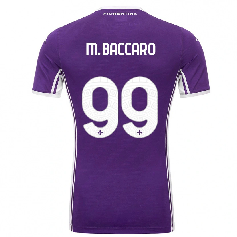 Danxen Femme Maillot Giulia Maria Baccaro #99 Violet Blanc Tenues Domicile 2025/26 T-Shirt