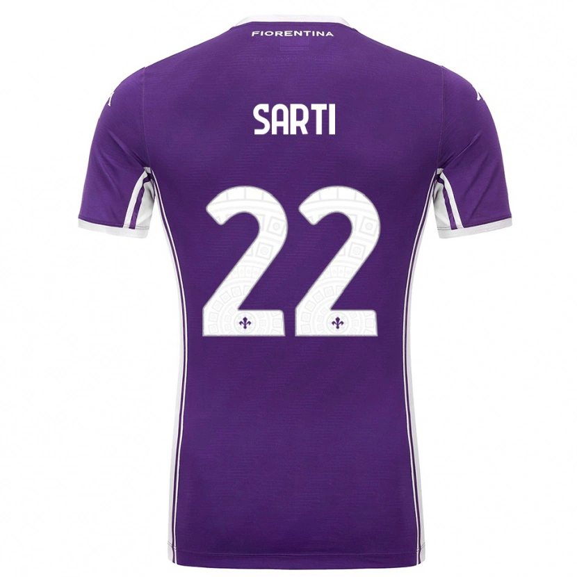 Danxen Femme Maillot Alessia Sarti #22 Violet Blanc Tenues Domicile 2025/26 T-Shirt