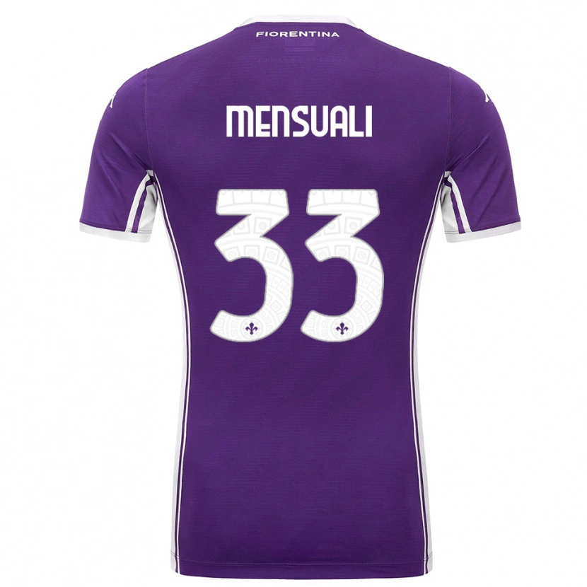 Danxen Femme Maillot Alice Mensuali #33 Violet Blanc Tenues Domicile 2025/26 T-Shirt