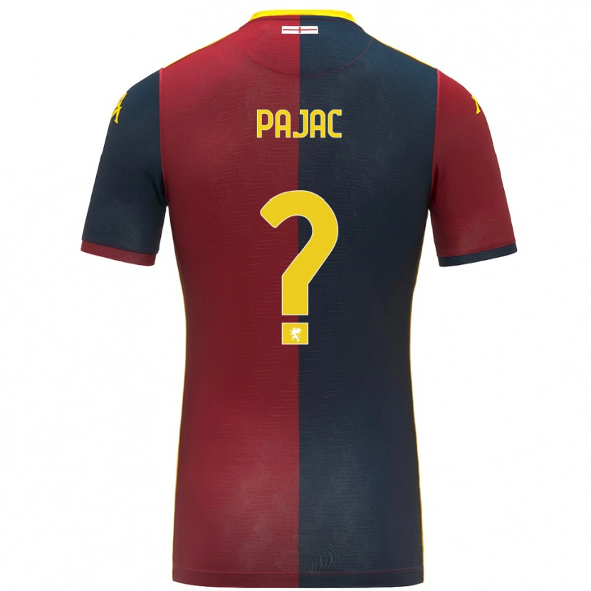 Danxen Femme Maillot Marko Pajac #0 Rouge Bleu Roi Tenues Domicile 2025/26 T-Shirt