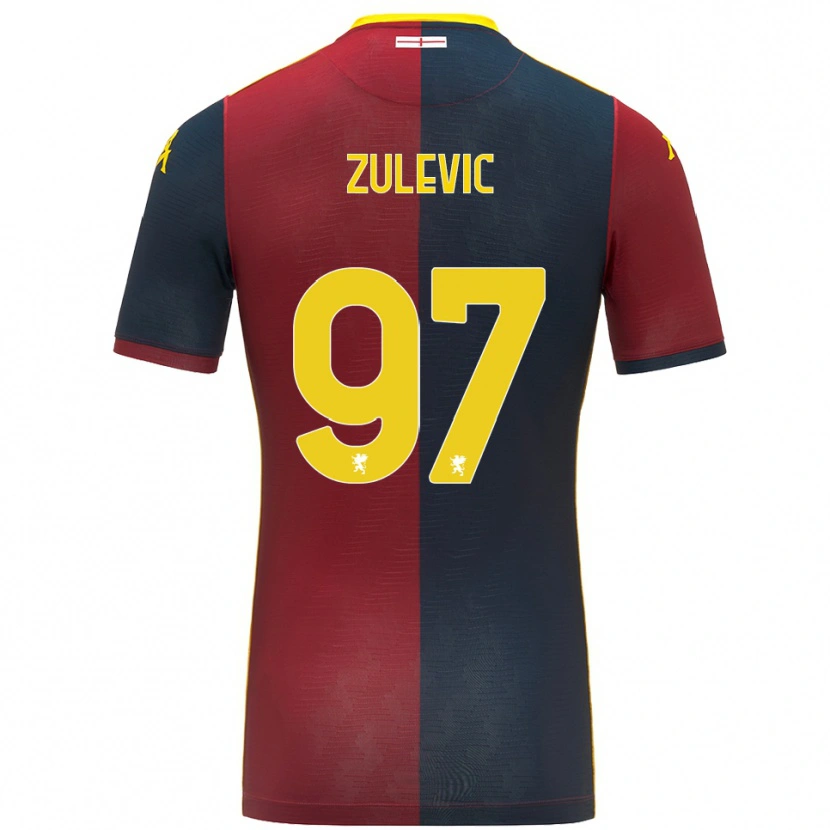 Danxen Femme Maillot Adam Zulevic #97 Rouge Bleu Roi Tenues Domicile 2025/26 T-Shirt