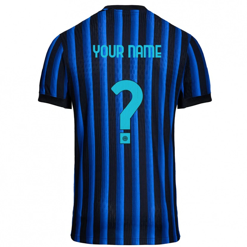 Danxen Femme Maillot Votre Nom #0 Noir Bleu Tenues Domicile 2025/26 T-Shirt
