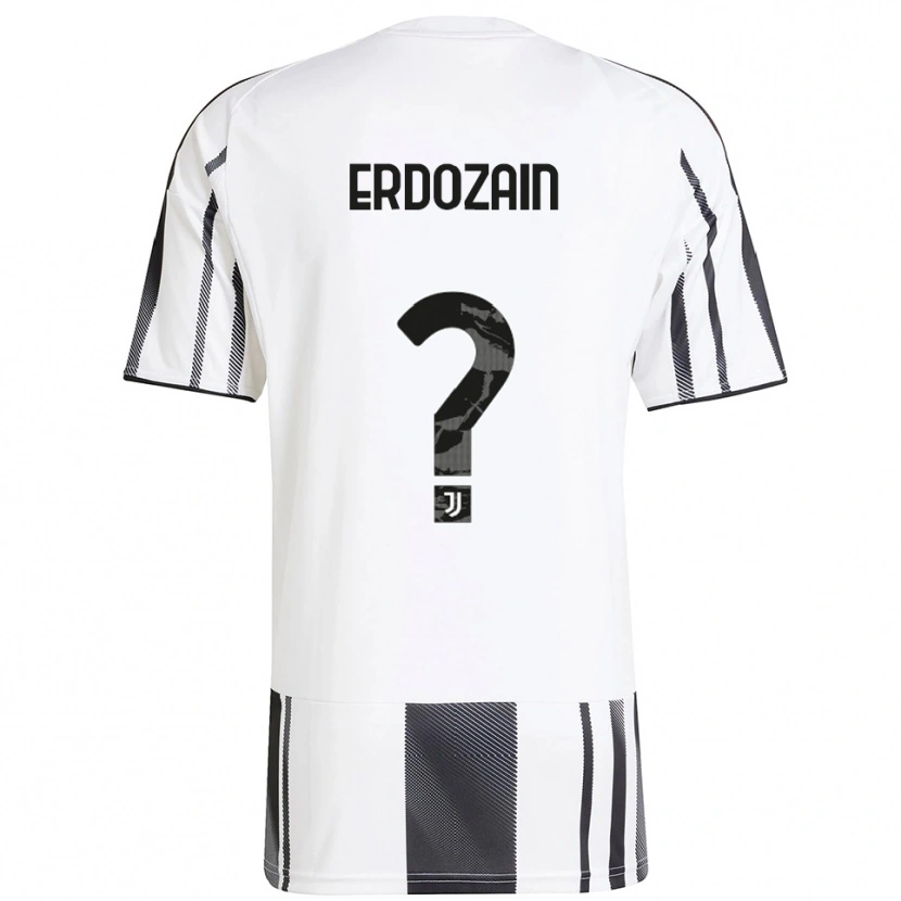Danxen Femme Maillot Eneko Erdozain #0 Blanc Noir Tenues Domicile 2025/26 T-Shirt