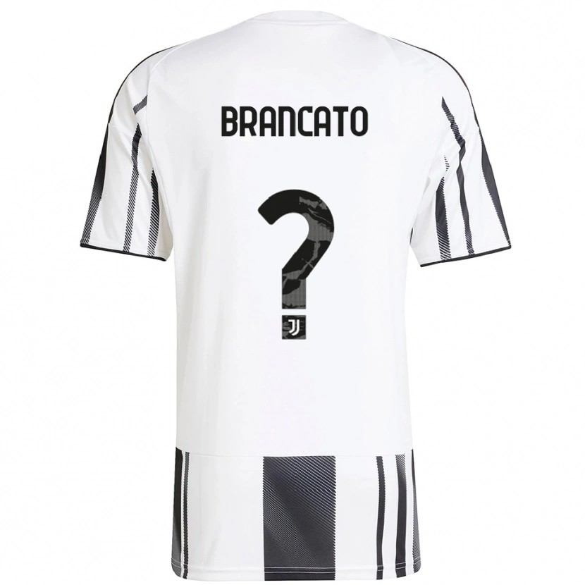 Danxen Femme Maillot Alessandro Brancato #0 Blanc Noir Tenues Domicile 2025/26 T-Shirt