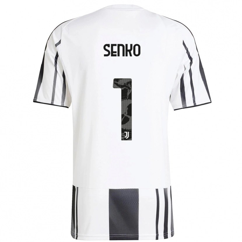 Danxen Femme Maillot Zsombor Senko #1 Blanc Noir Tenues Domicile 2025/26 T-Shirt