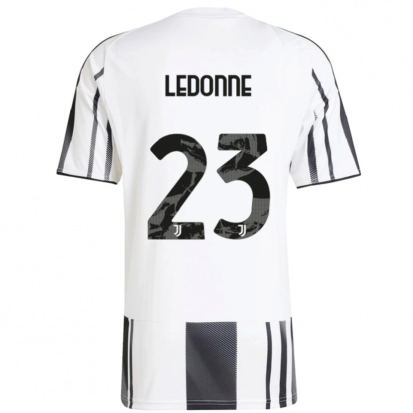 Danxen Femme Maillot Nicolo Ledonne #23 Blanc Noir Tenues Domicile 2025/26 T-Shirt