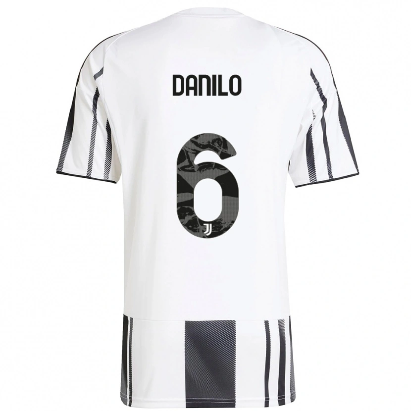 Danxen Femme Maillot Danilo #6 Blanc Noir Tenues Domicile 2025/26 T-Shirt