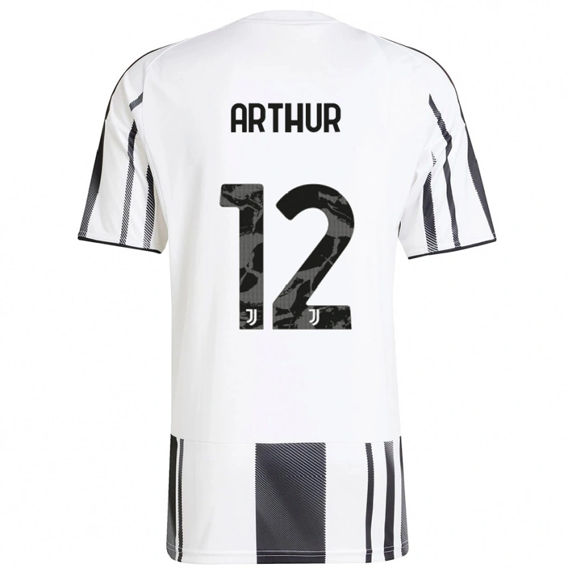 Danxen Femme Maillot Arthur Melo #12 Blanc Noir Tenues Domicile 2025/26 T-Shirt
