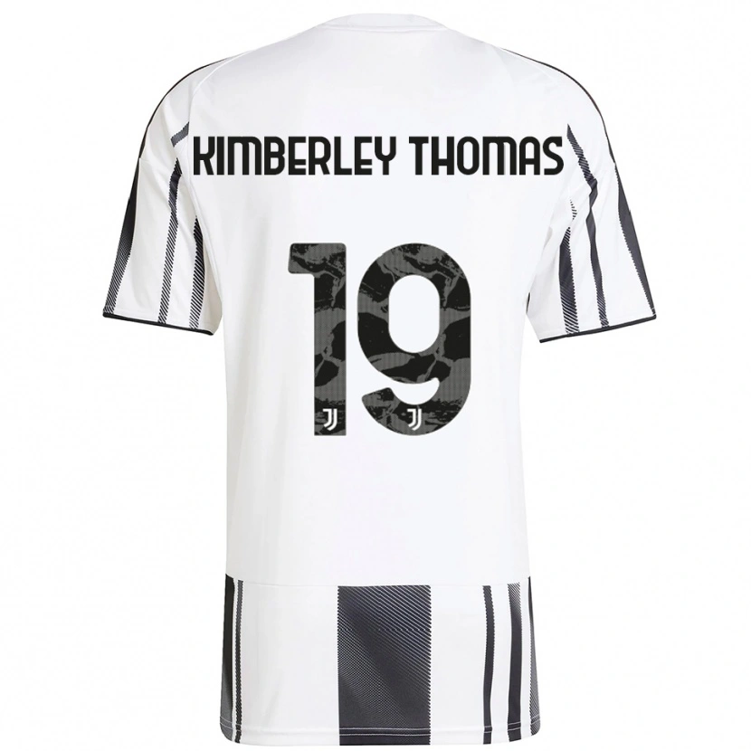 Danxen Femme Maillot Lindsey Kimberley Thomas #19 Blanc Noir Tenues Domicile 2025/26 T-Shirt