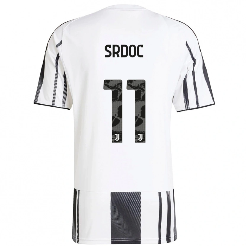 Danxen Femme Maillot Ivano Srdoc #11 Blanc Noir Tenues Domicile 2025/26 T-Shirt