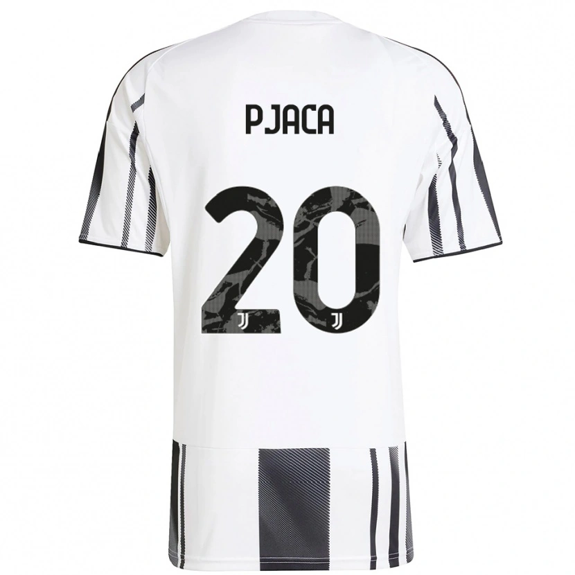 Danxen Femme Maillot Marko Pjaca #20 Blanc Noir Tenues Domicile 2025/26 T-Shirt