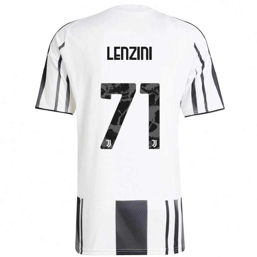 Danxen Femme Maillot Martina Lenzini #71 Blanc Noir Tenues Domicile 2025/26 T-Shirt
