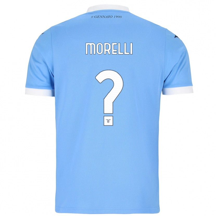 Danxen Femme Maillot Manuel Morelli #0 Bleu Ciel Blanc Tenues Domicile 2025/26 T-Shirt