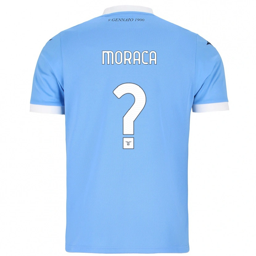 Danxen Femme Maillot Giuseppina Moraca #0 Bleu Ciel Blanc Tenues Domicile 2025/26 T-Shirt