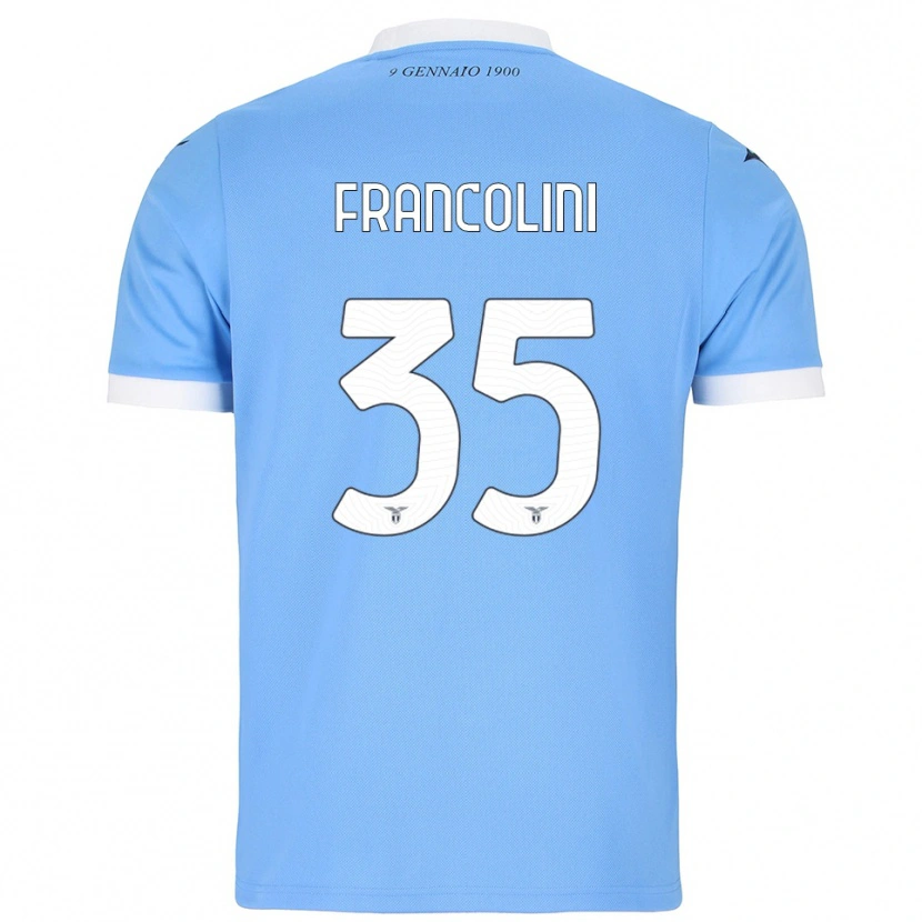 Danxen Femme Maillot Alice Francolini #35 Bleu Ciel Blanc Tenues Domicile 2025/26 T-Shirt