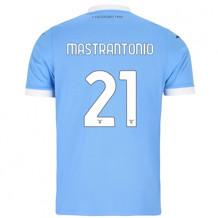 Danxen Femme Maillot Ella Mastrantonio #21 Bleu Ciel Blanc Tenues Domicile 2025/26 T-Shirt